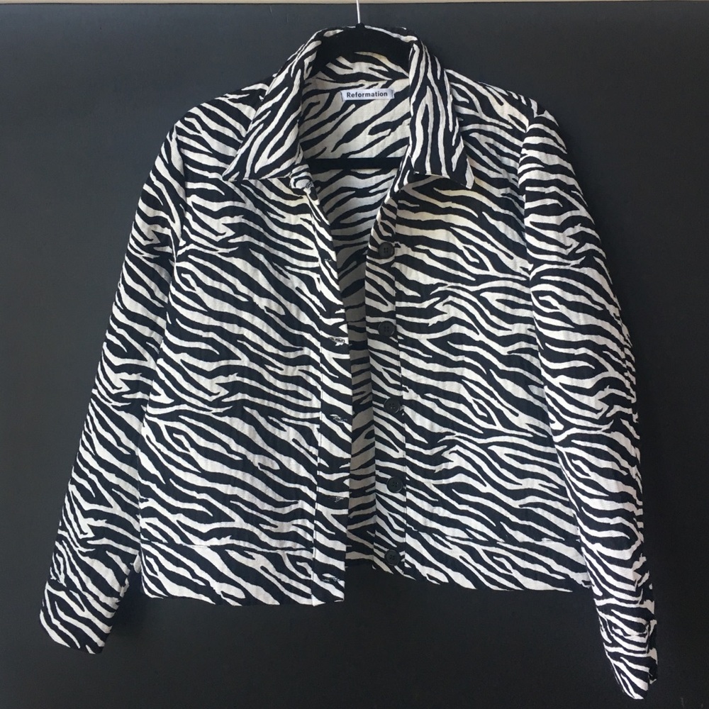 ✨REFORMATION 🦓Zebra🦓 jacket 🧥 ✨